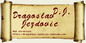 Dragoslav Jezdović vizit kartica